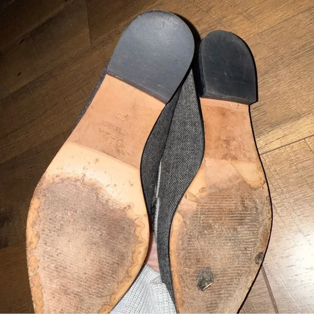 Boden Black and Silver Pointed Loafers - Picture 4 of 4